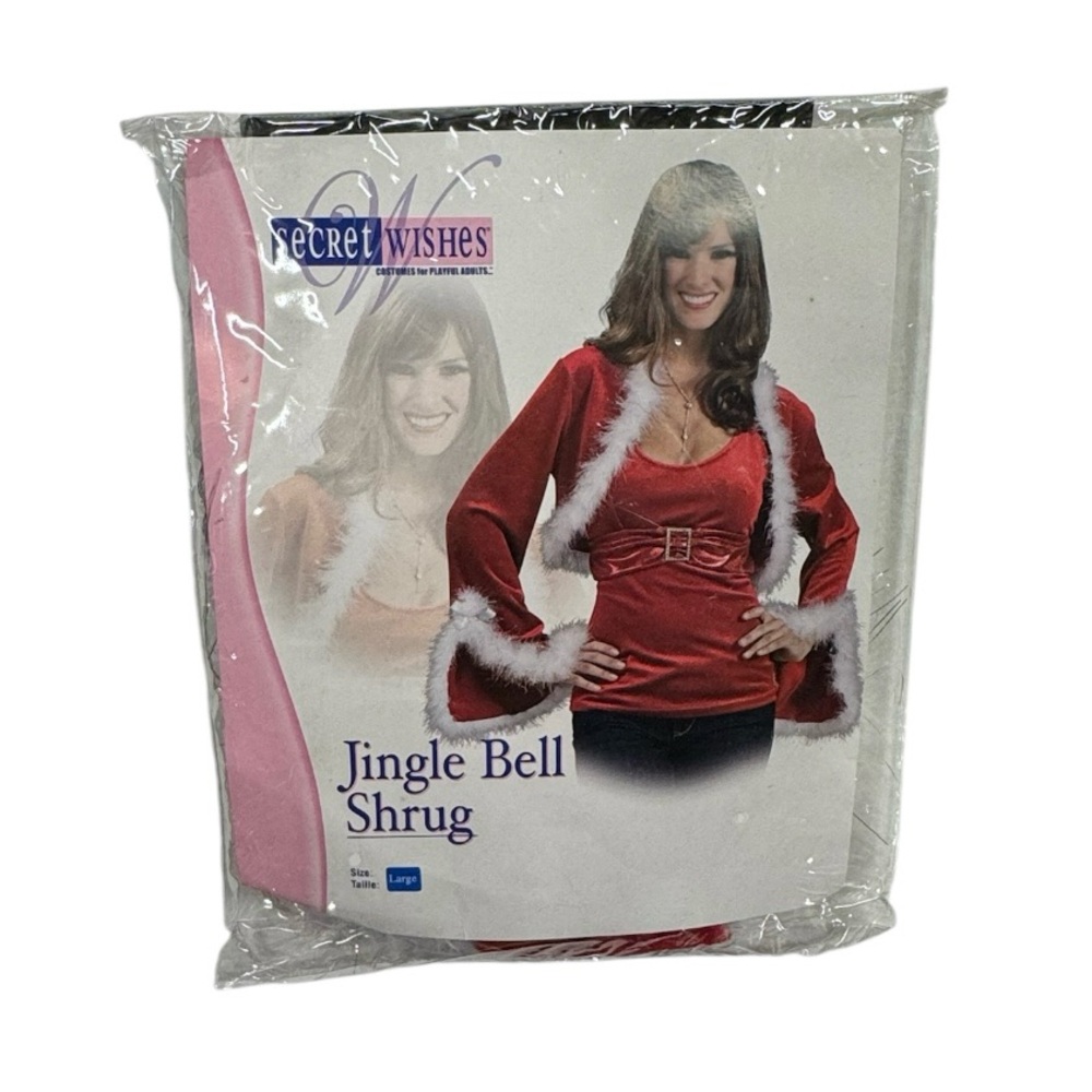 Secret wishes size large jingle bell shrug never worn or used, perfect condition